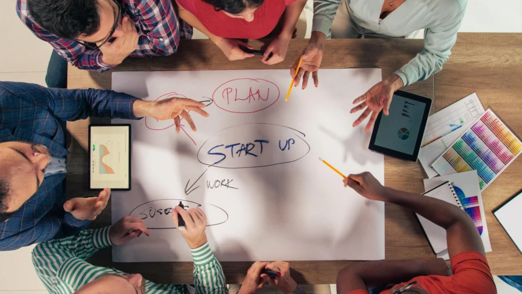 business consultant helping client with llc formation and registration
