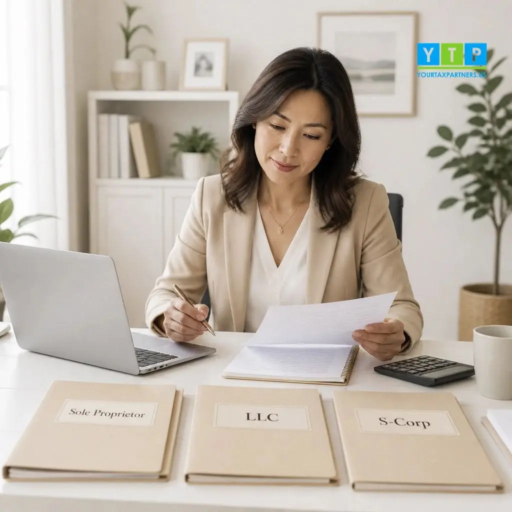 S corp tax return preparation and financial review for small business IRS compliance